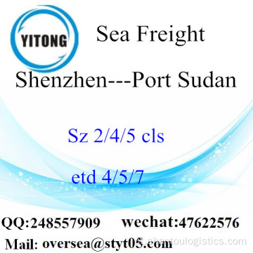 Consolidação de LCL Porto de Shenzhen para Porto Sudão